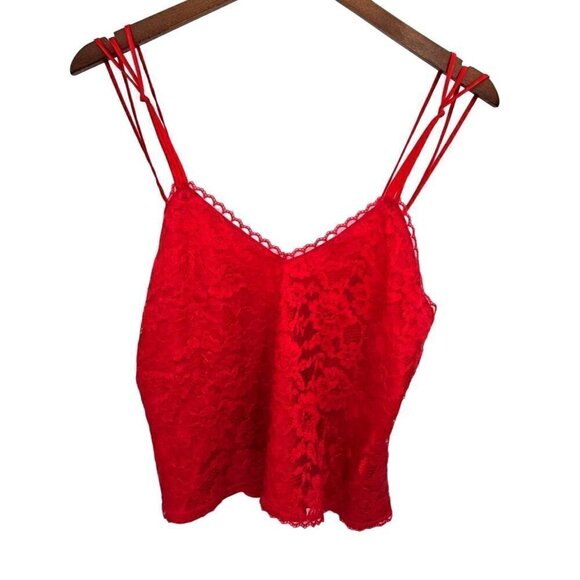 VTG Victorias Secret Lingerie Sz S 2 4 Red Teddy Lace Strappy Lined Sexy Elegant - Picture 2 of 13